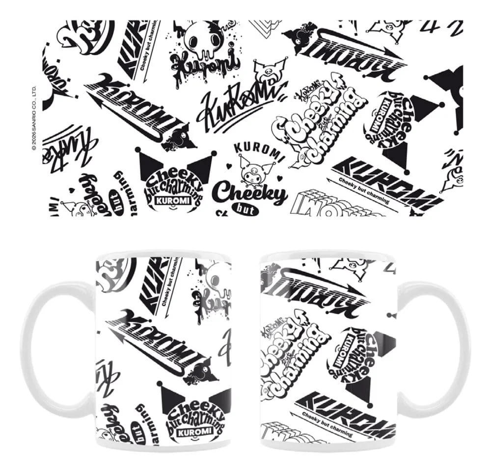 Sanrio Mug Kuromi Street logos